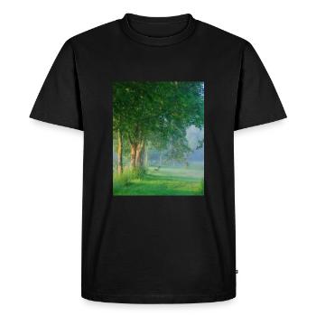 Repose en toi - T-shirt Premium bio Homme - noir - Devant - Nico (187cm)