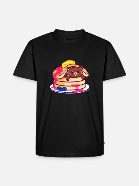 Pancake Pancake Cat - Men's Premium Organic T-Shirt - black