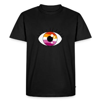 EYE lesbian - T-shirt Premium bio Homme - noir - Devant - Nico (187cm)