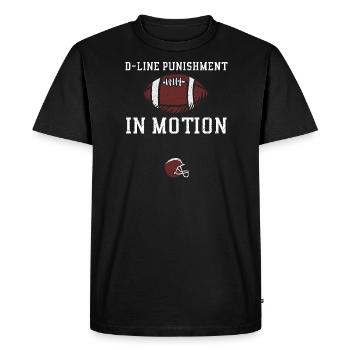 D-Line Punishment In Motion - Men's Premium Organic T-Shirt - black - Front - Nico (187cm)