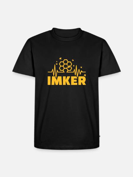 Imker - Männer Premium Bio T-Shirt - Schwarz