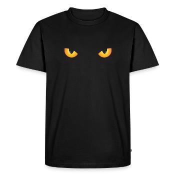 Yeux de panthère - T-shirt Premium bio Homme - noir - Devant - Nico (187cm)