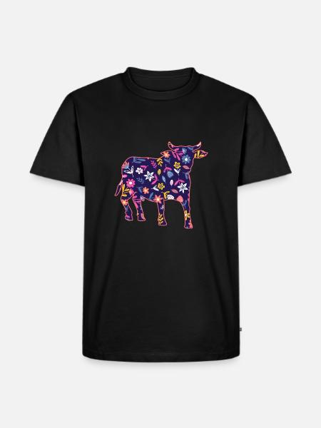 Buffalo Cattle Oxen - Men's Premium Organic T-Shirt - black