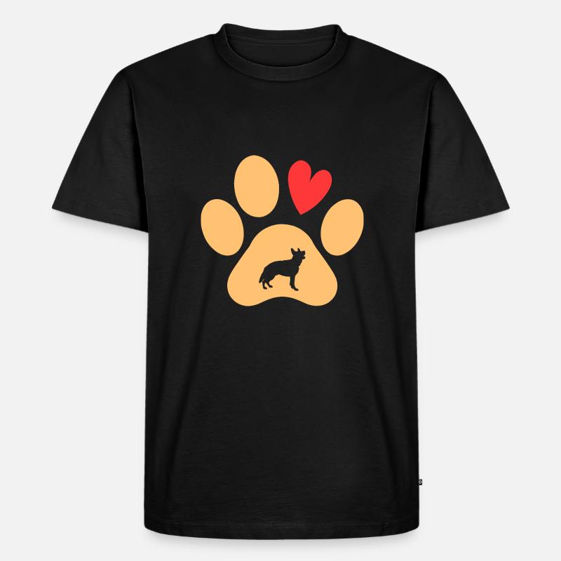 Hund Deutscher Schäferhund - Männer Premium Bio T-Shirt - Schwarz