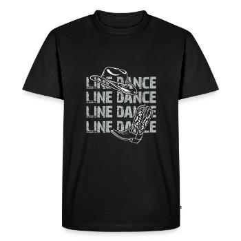 Danse en ligne Danse en ligne Danse en ligne Danse - T-shirt Premium bio Homme - noir - Devant - Nico (187cm)