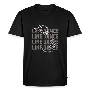 Danse en ligne Danse en ligne Danse en ligne Danse - T-shirt Premium bio Homme - noir - Devant - Nico (187cm)
