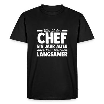 , Group Leader, Team Leader, Supervisor - Men's Premium Organic T-Shirt - black - Front - Nico (187cm)