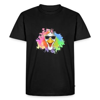 Goose - Men's Premium Organic T-Shirt - black - Front - Nico (187cm)