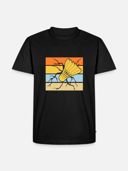 Federball Badminton - Men's Premium Organic T-Shirt - black