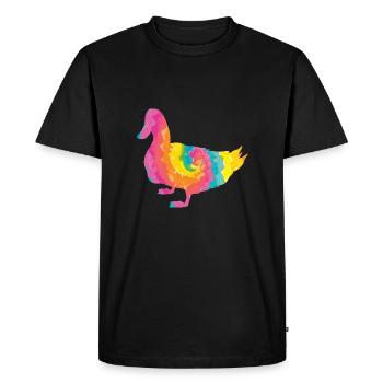 Ducks - Men's Premium Organic T-Shirt - black - Front - Nico (187cm)
