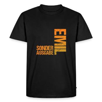 Emil - T-shirt Premium bio Homme - noir - Devant - Nico (187cm)