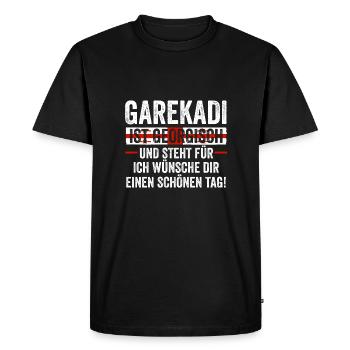 Georgian Georgia - Men's Premium Organic T-Shirt - black - Front - Nico (187cm)