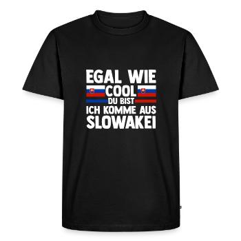 Slovaquie Slovaquie - T-shirt Premium bio Homme - noir - Devant - Nico (187cm)