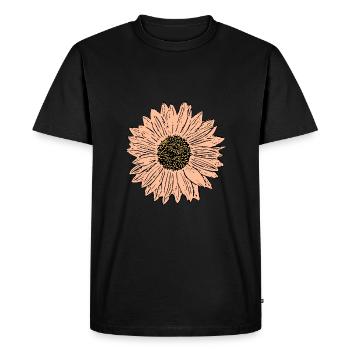 Fleur fleur pastel fleurs fleurs pastel - T-shirt Premium bio Homme - noir - Devant - Nico (187cm)