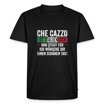 Italiens Italie - T-shirt Premium bio Homme - noir - Devant - Nico (187cm)