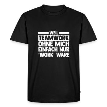 Mitarbeiter Arbeiter Kollege Arbeitskollege - Männer Premium Bio T-Shirt - Schwarz - Vorne - Nico (187cm)