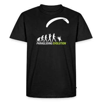 Paragliding Evolution - Men's Premium Organic T-Shirt - black - Front - Nico (187cm)