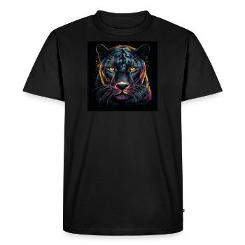 THE BLACK PANTHER - Men's Premium Organic T-Shirt - black - Front - Nico (187cm)