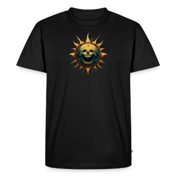 SOLEIL CENTRAL - T-shirt Premium bio Homme - noir - Devant - Nico (187cm)