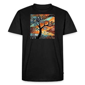ARBORIGENIC ART - Men's Premium Organic T-Shirt - black - Front - Nico (187cm)