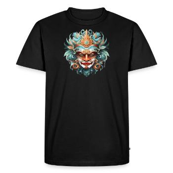 MASQUE BALINAIS INDONESIE - T-shirt Premium bio Homme - noir - Devant - Nico (187cm)