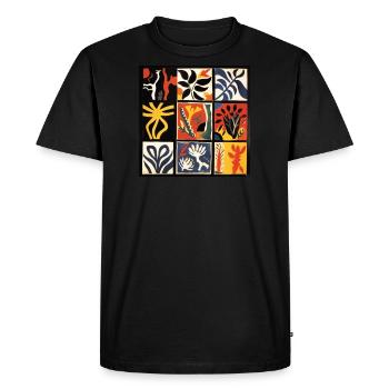 BOUQUET CONTEMPORAIN - T-shirt Premium bio Homme - noir - Devant - Nico (187cm)