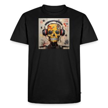 SKULL MUSIC STREEET ART - T-shirt Premium bio Homme - noir - Devant - Nico (187cm)