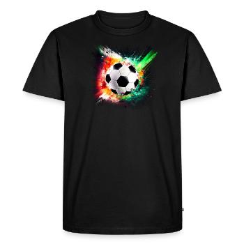 Soccer Color Explosion 20 - T-shirt Premium bio Homme - noir - Devant - Nico (187cm)