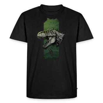 Tyran majestueux : Tyrannosaure épique - T-shirt Premium bio Homme - noir - Devant - Nico (187cm)