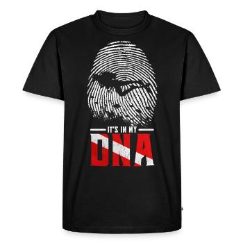 23F 0305 bk - Men's Premium Organic T-Shirt - black - Front - Nico (187cm)