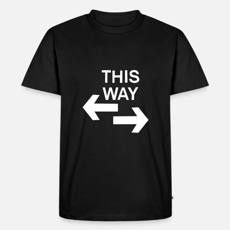 this way - voller Durchblick - Shirt - Männer Premium Bio T-Shirt - Schwarz