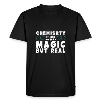 Chemie Lehrer Wissenschaftler Chemieker - Männer Premium Bio T-Shirt - Schwarz - Vorne - Nico (187cm)