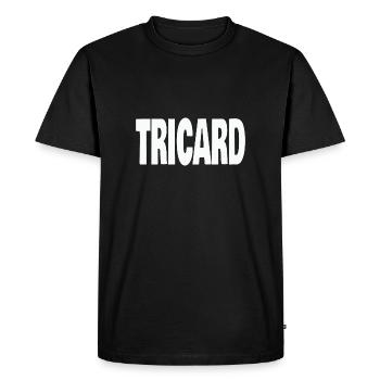 tricard - T-shirt Premium bio Homme - noir - Devant - Nico (187cm)