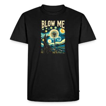 Pissenlit - Cadeau amusant pour les amoureux de la nature - T-shirt Premium bio Homme - noir - Devant - Nico (187cm)