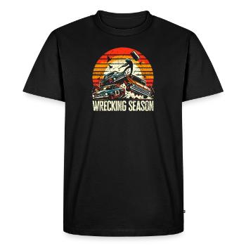 Wrecking Season - Chemise de fan Demolition Derby - T-shirt Premium bio Homme - noir - Devant - Nico (187cm)