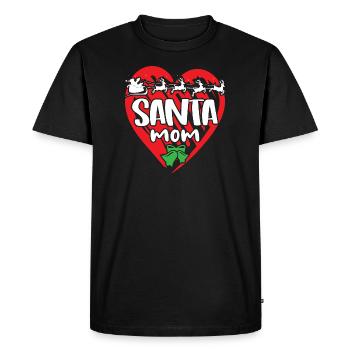 Père Noël Joyeux Noël - T-shirt Premium bio Homme - noir - Devant - Nico (187cm)