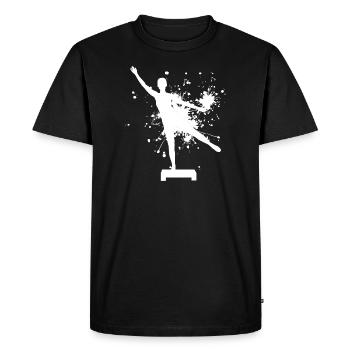 Fitness Fitness Training Aérobie Fitness - T-shirt Premium bio Homme - noir - Devant - Nico (187cm)