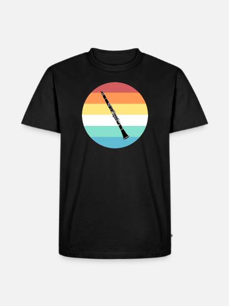 clarinet - Men's Premium Organic T-Shirt - black