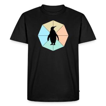 manchot - T-shirt Premium bio Homme - noir - Devant - Nico (187cm)