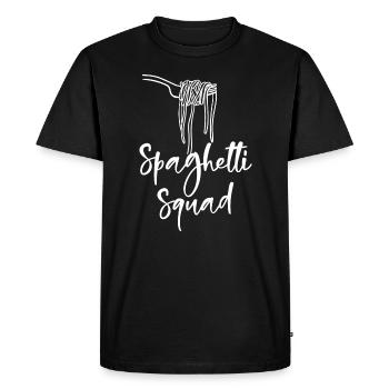 Spaghetti Squad Team Pâtes Cuisine italienne - T-shirt Premium bio Homme - noir - Devant - Nico (187cm)