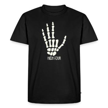 High Four - Finger Amputee - Amputation - Men's Premium Organic T-Shirt - black - Front - Nico (187cm)