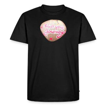 Trust Your Journey - Men's Premium Organic T-Shirt - black - Front - Nico (187cm)