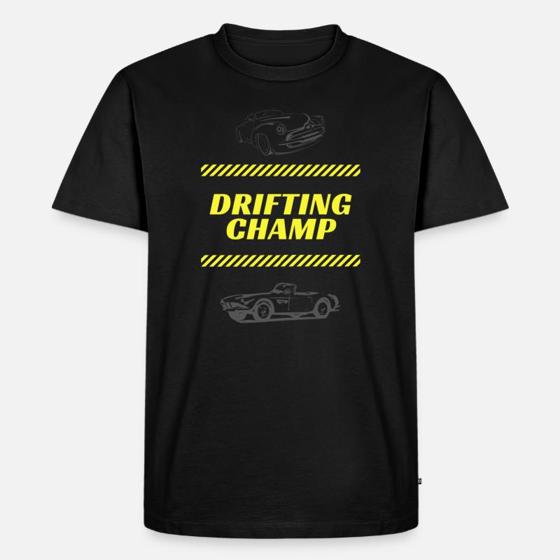 Drifting Champ - Männer Premium Bio T-Shirt - Schwarz
