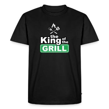 Le roi du grill - T-shirt Premium bio Homme - noir - Devant - Nico (187cm)