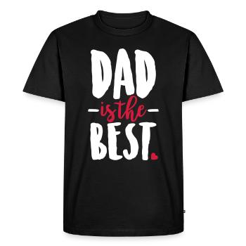 Dad is the best - T-shirt Premium bio Homme - noir - Devant - Nico (187cm)