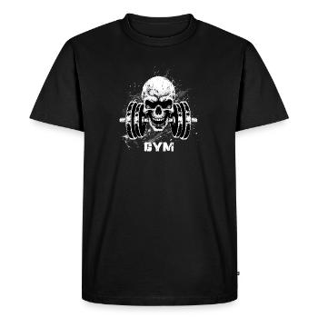 GYM Strength Training Gym Rehab Sports - Men's Premium Organic T-Shirt - black - Front - Nico (187cm)