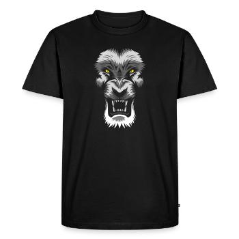 Leon in the shadows - Men's Premium Organic T-Shirt - black - Front - Nico (187cm)