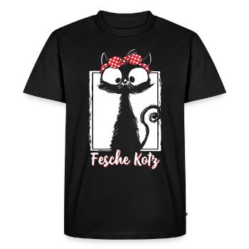 Joli vomi - T-shirt Premium bio Homme - noir - Devant - Nico (187cm)