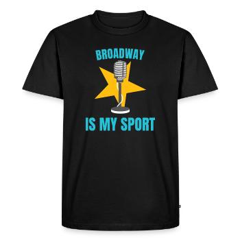 THÉÂTRE : Broadway Is My Sport - T-shirt Premium bio Homme - noir - Devant - Nico (187cm)