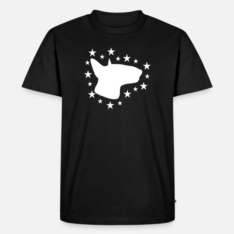 Bullterrier - Männer Premium Bio T-Shirt - Schwarz